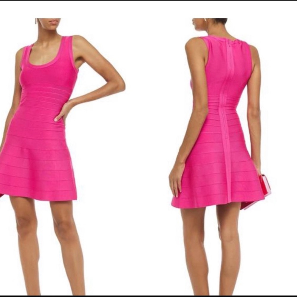 Fit and flare bandage cocktail dress